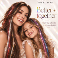 Better together: mother and daughter sharing the hair tinsel kit